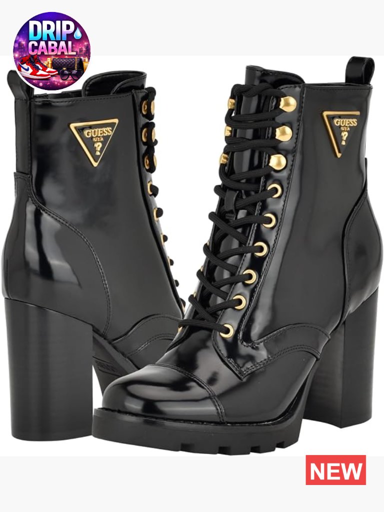 Guess Neadyn Women's Ankle Boot - Chunky Lug Sole Block Heel